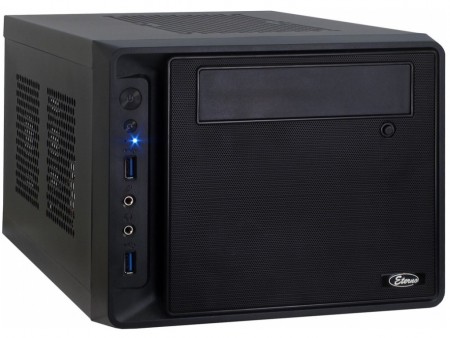 フロントメッシュ仕様のCube型Mini-ITXケース、Inter-Tech「ITX SY-800」