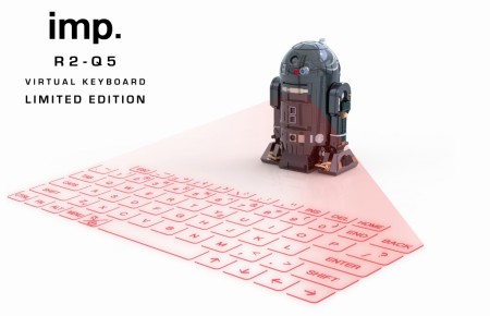 全世界500個限定。ドロイド「R2-Q5」デザインの投影キーボードがimp.ブランドから