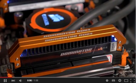【動画】 「GA-X99-SOC Champion」のために設計されたCORSAIR Dominator Platinum Series