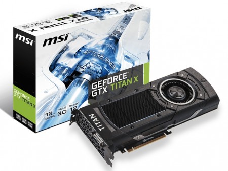 MSI、GeForce GTX TITAN X搭載グラフィックスカード「NTITAN X 12GD5」発売