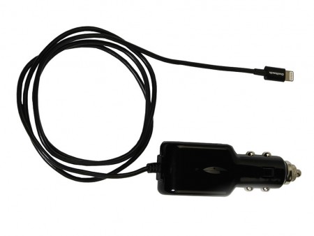 車の中でも急速充電可能。オウルテックのLightning充電ケーブル「OWL-ADDCU1L」に新色黒追加