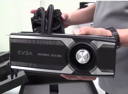 【動画】 EVGA「GeForce GTX 980 HYBRID」はGPU温度40℃台で推移する
