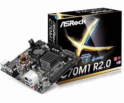 TDPわずか9WのAMD C-70搭載Mini-ITXマザーボード、ASRock「C70M1 R2.0」