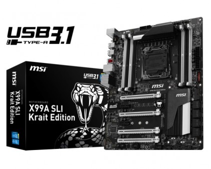 USB3.1対応のIntel X99 Expressマザーボード、MSI「X99A SLI Krait Edition」今週末発売