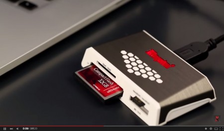【動画】 USB3.0対応のマルチカードリーダー、Kingston「FCR-HS4」
