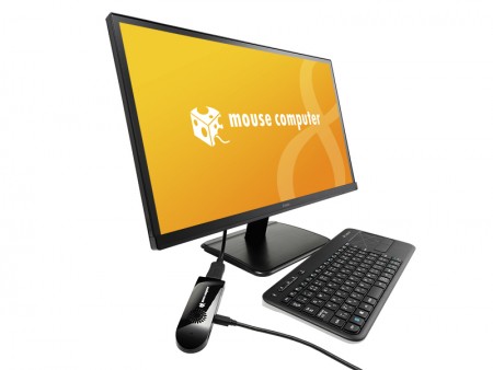 マウスコンピューター、マイクロファン搭載のスティック型PC「m-Stick MS-PS01F」発売開始