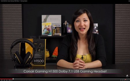 【動画】 キレイなお姉さんが解説、CORSAIRの最新ゲーミングヘッドセット「H1500」ってどう？