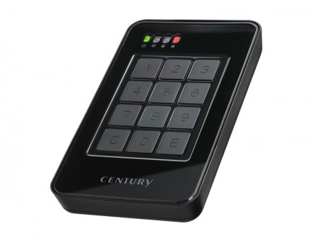 パスワードロックに対応する2.5インチHDDケース、センチュリー「シンプルPASS BOX 2.5」