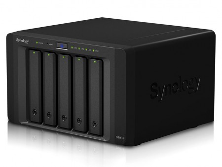 Synology、クアッドコアCPU搭載の5ベイNASサーバー「DiskStation DS1515」の国内出荷を開始