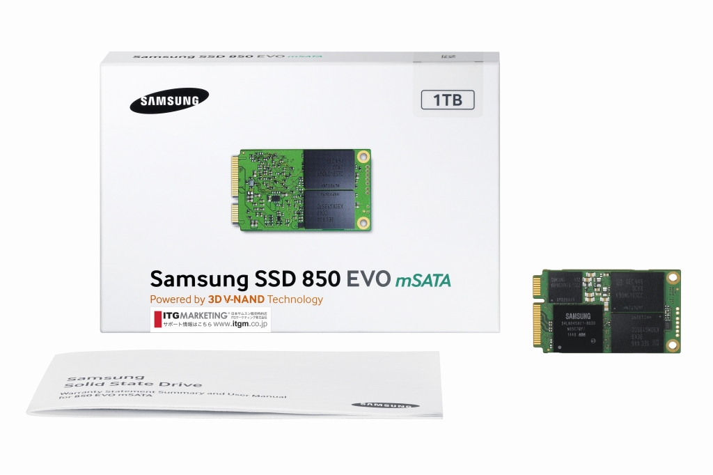 SSD 850 EVO mSATAシリーズ