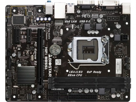 奥行174mmのコンパクトMicroATXマザーボード、BIOSTAR「Hi-Fi B85S1」