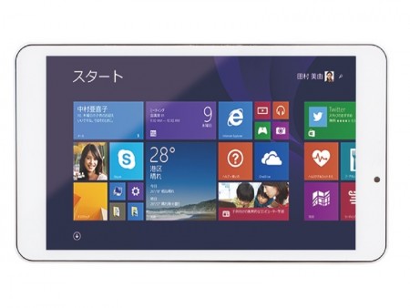 8インチIPS液晶採用のWindows 8.1タブレットPC、恵安「KJT-80W」