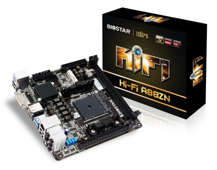 「Hi-Fi 3D」オーディオ搭載のSocket FM2+対応Mini-ITXマザー、BIOSTAR「Hi-Fi A88ZN」