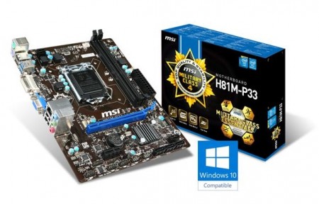 MSI製LGA1150マザーボードが世界初のMicrosoft Windows 10認証を取得