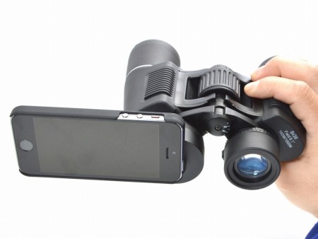 サンコー、見たままの映像をiPhoneで撮影できる「ライブビュー双眼鏡 for iPhone 5/6/6 Plus」発売