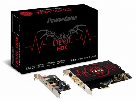 S/N比124dB、低ノイズ設計のPowerColor製ハイレゾサウンドカード「DEVIL HDX Sound Card」リリース