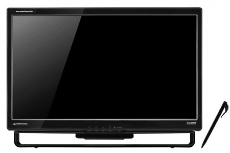 ペン操作も可能なマルチタッチ対応21.5型フルHD液晶ディスプレイ、グリーンハウス「GH-LCT22B-BK」