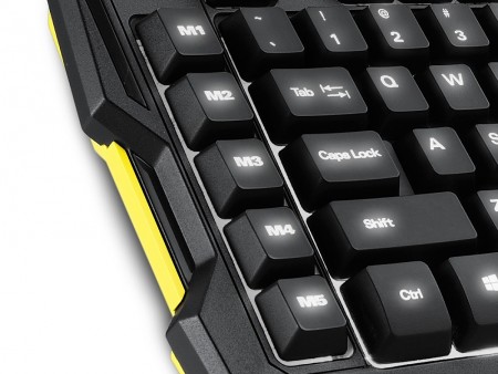 SHARKOON、ホワイトLEDが明滅するイルミネーション搭載ゲーミングキーボード「SHARK ZONE K30」