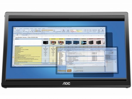 AOC、USBケーブル1本で接続できる17.3型ポータブル液晶など2種6月下旬より発売