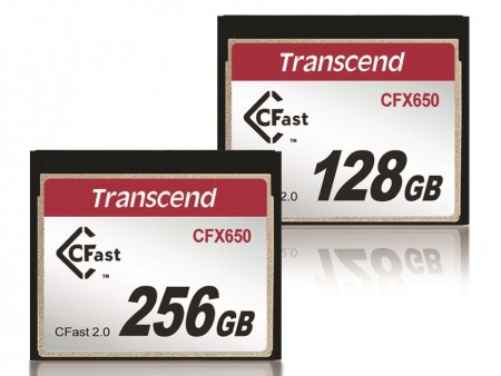 トランセンド、読込500MB/s超の超高速CFast2.0カード「CFX650」シリーズ取り扱い開始