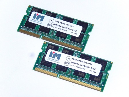 【動作未確認】Infineon 64MB SO-DIMM メモリモジュール NUCでまさかのメモリ32GB。世界初シングル16GBのSO-DIMMモジュール