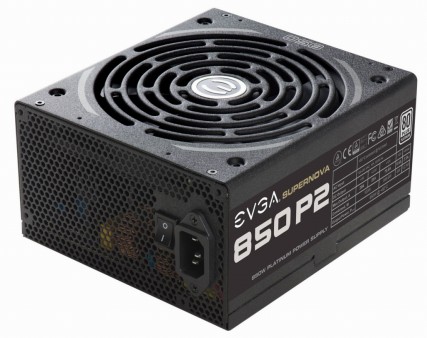 セミファンレス駆動に対応するPLATINUM認証電源、EVGA「SuperNOVA P2」シリーズ