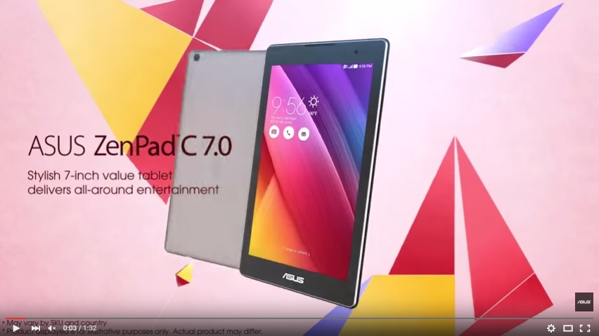 【動画】 エンターテインメント機能を強化した7インチAndroidタブ、ASUS「ZenPad C 7.0」
