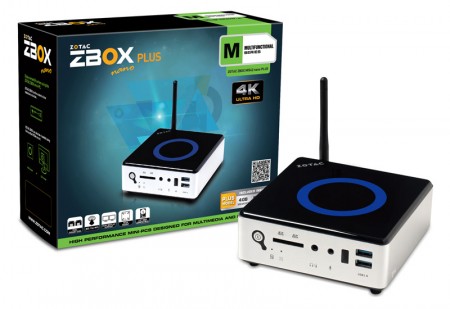 Broadwell-U搭載の127mm角小型ベアボーン、ZOTAC「ZBOX MI542/522 nano」シリーズ