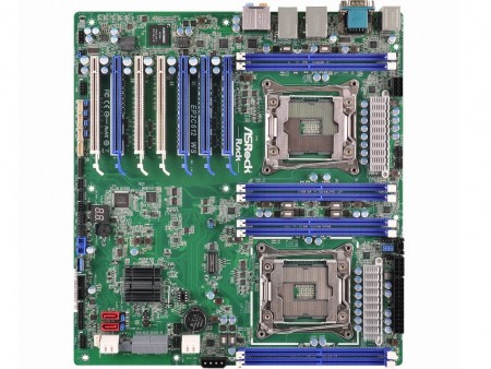 PCI-Express（x16）×7本のデュアルLGA2011v3マザーボード、ASRock Rack「EP2C612 WS」
