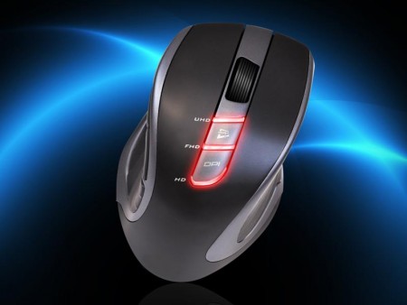 画面スクロール機能「Free-Scrolling」対応の4K向けワイヤレスマウス、GIGABYTE「AIRE M60」