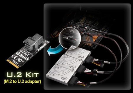 Intel SSD 750でRAIDを構築できるMini-SAS/M.2変換アダプタ、ASRock「M.2 Kit」正式発表