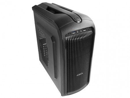 フロント全面吸気のエントリーミドルタワーPCケース、RAIDMAX「STRATO」