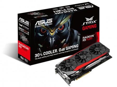 asus AMD Radeon　R9-fury 箱付き ASUS R9FURYX-4G RADEON R9 FURY X 4GB 4096-bit HBM PCI Express対応