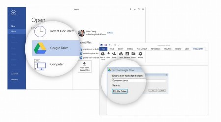 Officeソフトから直接Googleドライブに保存できる「Google ドライブ プラグイン for Microsoft Office」公開