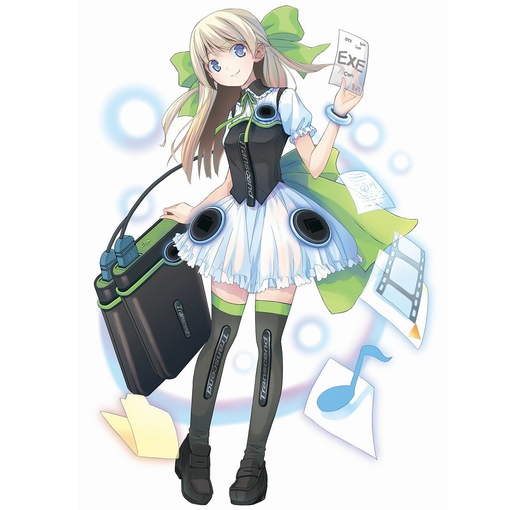 トランセンドとスマホゲー「家電少女」がコラボ！外付けHDDやドラレコが女の子に