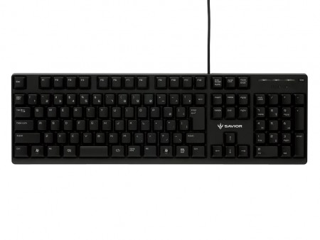 どの位置から押してもキートップがぶれにくい構造を採用。バッファローの新型有線ゲーミングキーボード