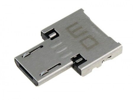 紛失しそうなほど小さいスマホとUSB機器をつなぐOTGアダプタ、上海問屋「DN-13073」