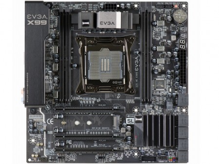 USB3.1 Type-C標準のLGA2011 v3対応MicroATXマザーボード、EVGA「X99 Micro2」