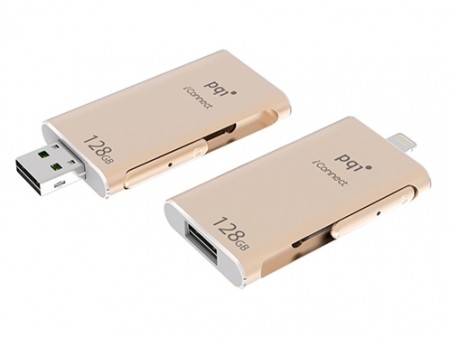 転送速度約10倍。MFi認証取得のLightning対応USB3.0メモリ「PQI iConnect」