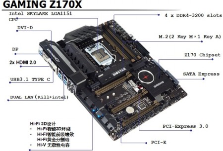 BIOSTAR、Skylake対応のLGA1151ゲーミングマザーボード「GAMING Z170」シリーズ公開
