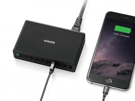 Anker、独自技術「PowerIQ / VoltageBoost」対応の10ポートUSB充電器「PowerPort 10」発売