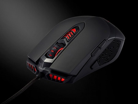 X軸とY軸の独立dpi設定に対応するゲーミングマウス、ASUS「ROG GX860 Buzzard Gaming Mouse」