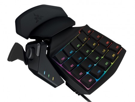 Razer、1,680万色イルミネーション対応の左手用メカニカルキーパッド「Razer Orbweaver Chroma」