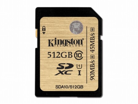 Kingston、Class10対応SDHC / SDXCカードに512GBの大容量モデル追加