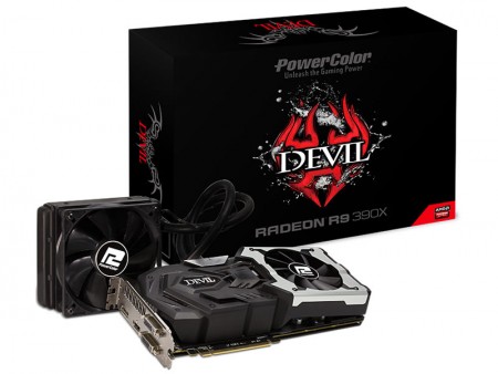 PowerColor、ハイブリッド冷却仕様のR9 390X搭載OCモデル「DEVIL R9 390X 8GB GDDR5」