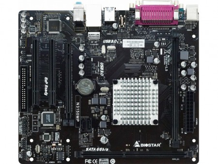 Braswell搭載のファンレスMicroATXマザーボード、BIOSTAR「N3150MP」