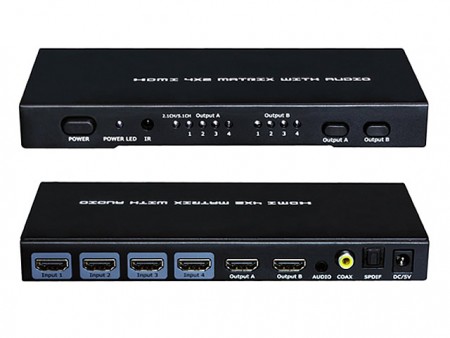 テック、4K対応HDMI 4分配器と4入力2出力HDMI切換器発売
