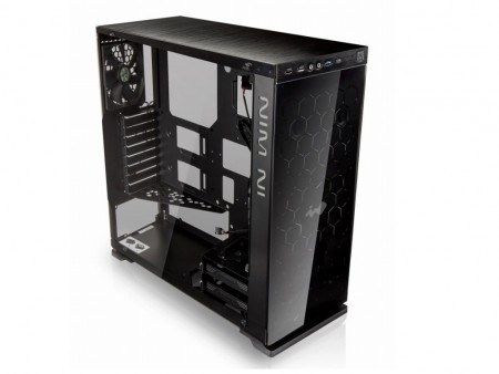 強化ガラスパネル採用のアルミ製ミドルタワー、In Win「805」10月下旬発売