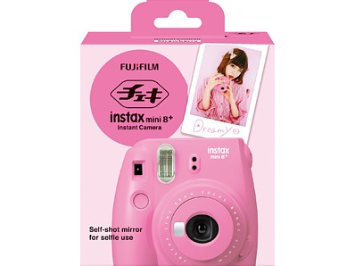 セルフショットミラーで自撮りもできるインスタントカメラ、チェキ「instax mini 8+」富士フイルムから