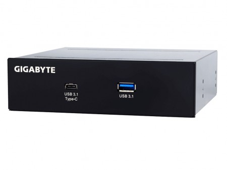 GIGABYTE、100W給電が可能なUSB3.1 Type-Cフロントパネル「GC-USB 3.1 BAY」など2種